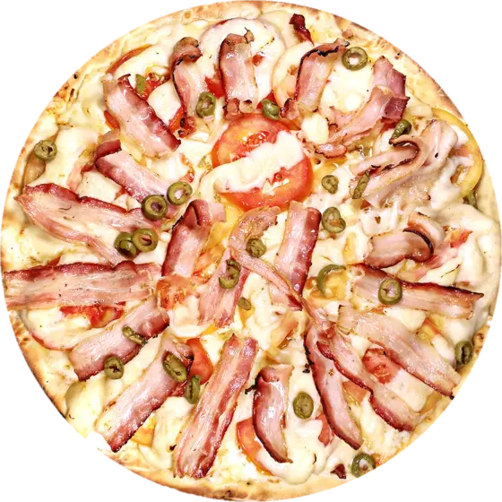 Pizza Basca vista de cima